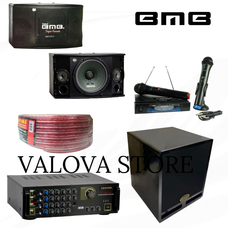 Paket karaoke 14 BMB cs450v SK + Ampli BMB DA2000 PRO BT + Sub Dusenberg Las Vegas 12 ORIGINAL BMB