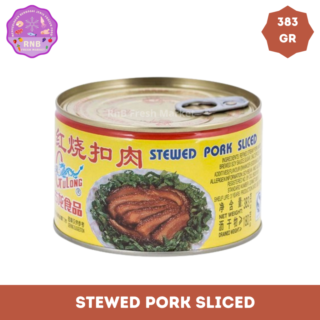 

Gulong Stewed Pork Sliced (daging babi iris) Netto 383 Gram