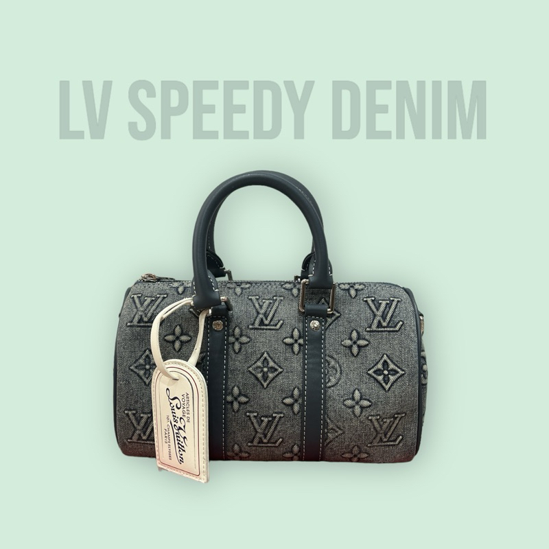 LV SPEEDY DENIM MONOGRAM