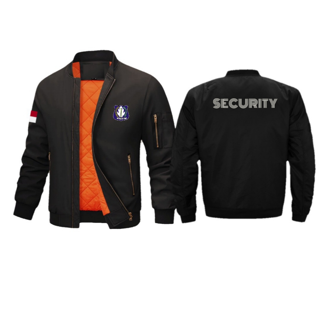 JAKET BOMBER SECURITY/BOMBER BASIC PREMIUM / JAKET BOMBER PURING TEBAL MOTIF KOTAK KUILTING/JAKET PR