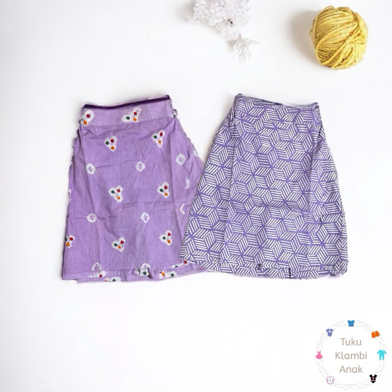 Skort Batik Anak Perempuan Ungu