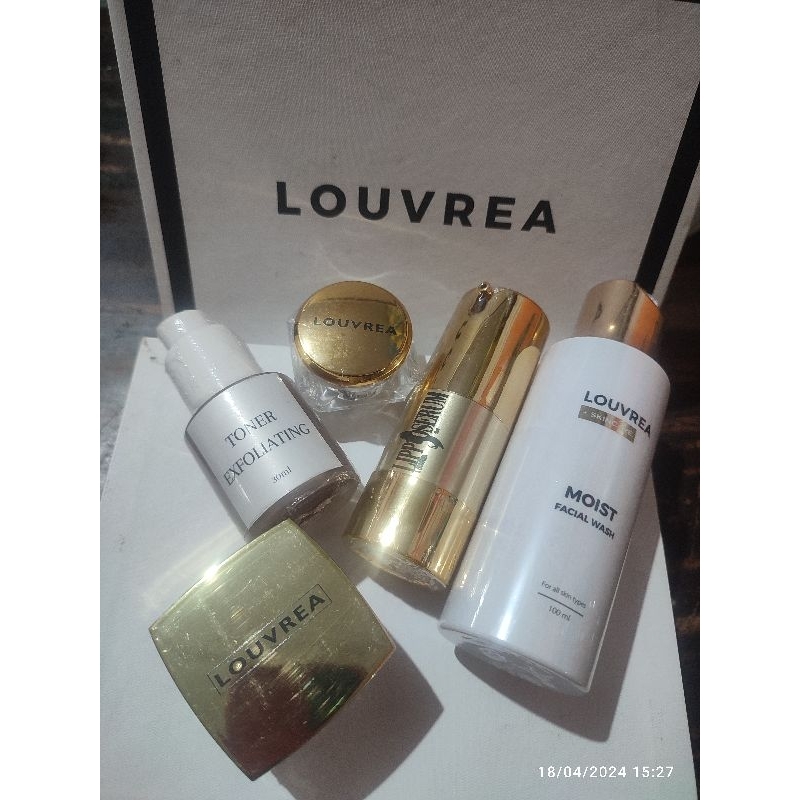 Louvrea Skincare paket Diamond II toner Exfoliating