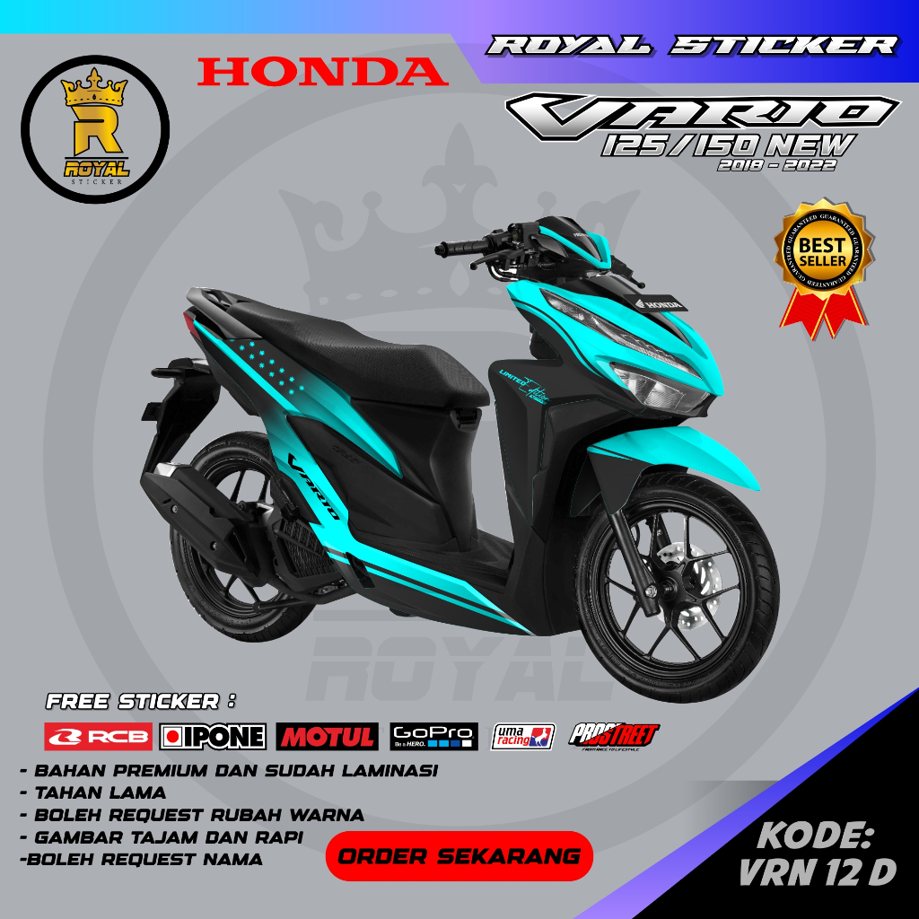 VRN 12-STIKER MOTOR FULL BODY VARIO NEW DESAIN-STIKER FULL BODY VARIO TERMURAH CUSTOM
