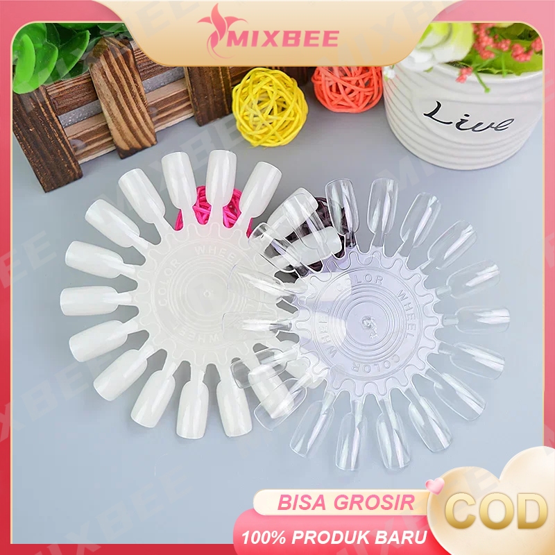 10pcs/bag Seni Kuku 20 Buah Contoh Cat Kuku / Contoh Warna Kuku Oval / Contoh Praktik Seni Kuku