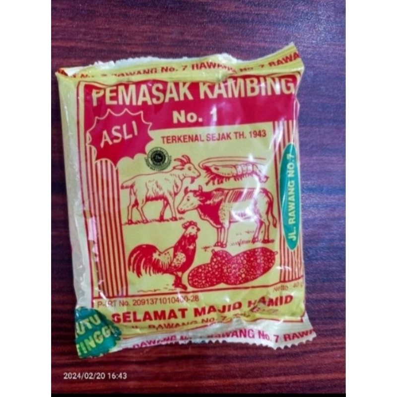 

Bumbu pemasak kambing bisa untuk masak ayam nangka daging sapi 40gr