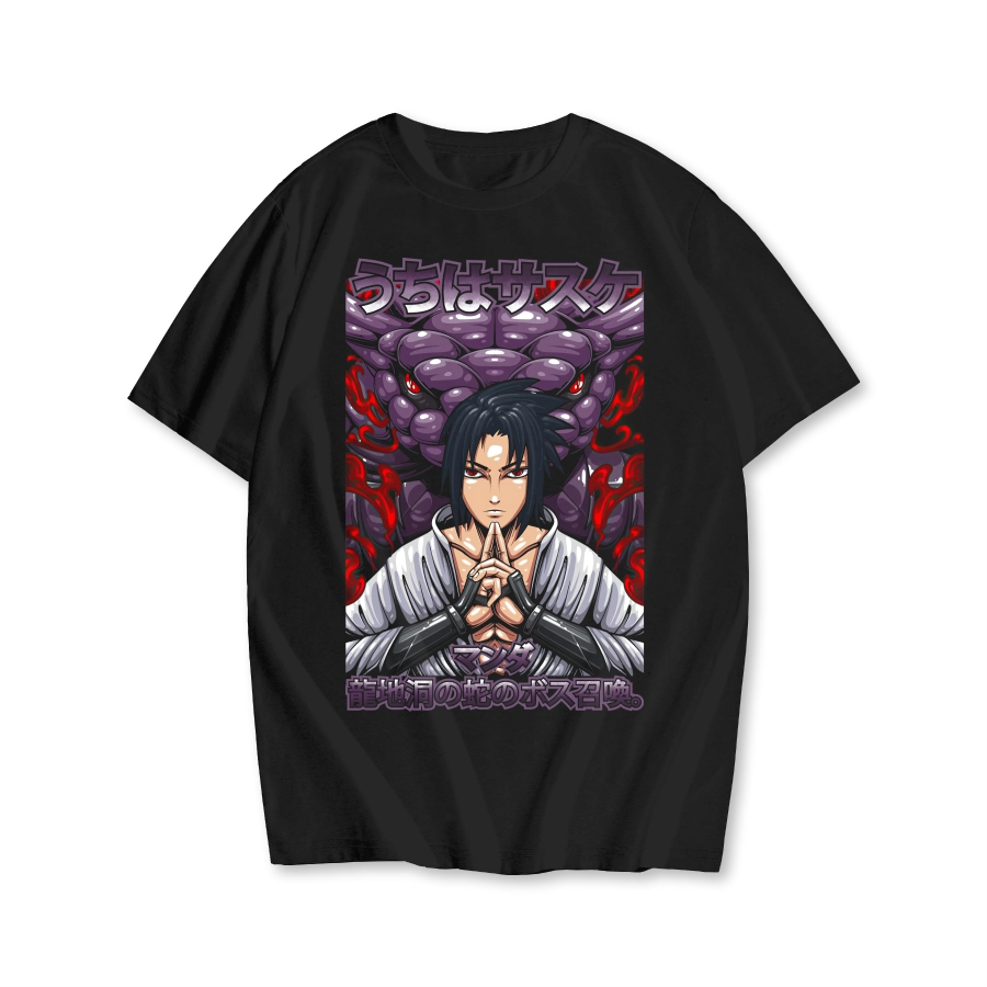 Kaos Baju Uchiha Sasuke Sharingan Kaos Anime