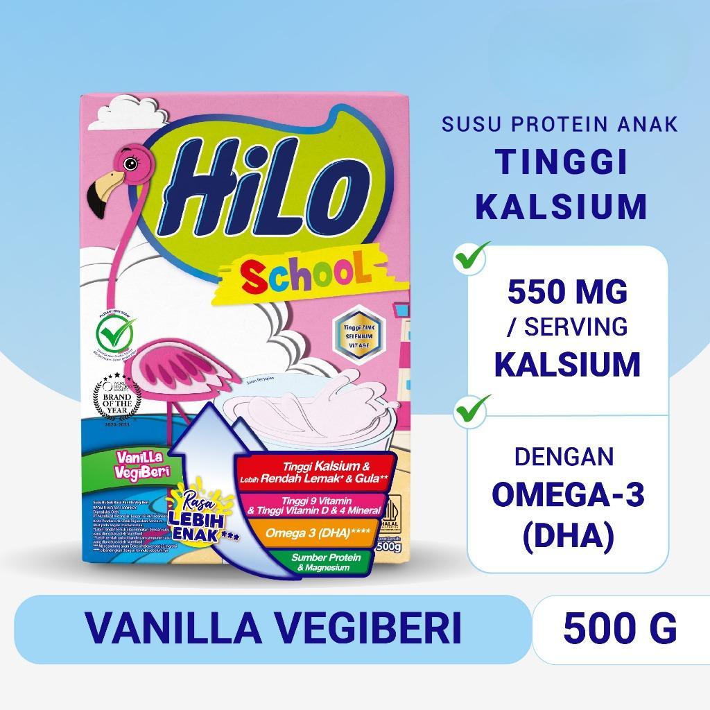 

[500 Gram] Hilo School Vanilla Vegiberi / Chocolate / Honey 500 gr - Susu Tinggi Kalsium Rendah Lemak