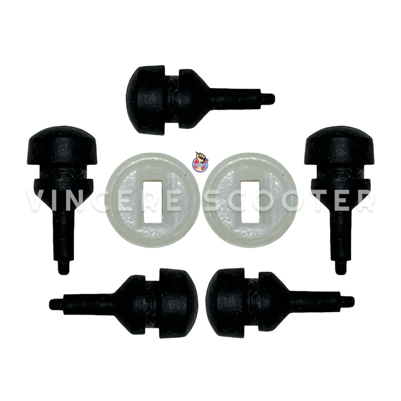 Plastik set Karet Dumper Tutup Mesin Tepong Vespa PTS Special Darling Smallframe