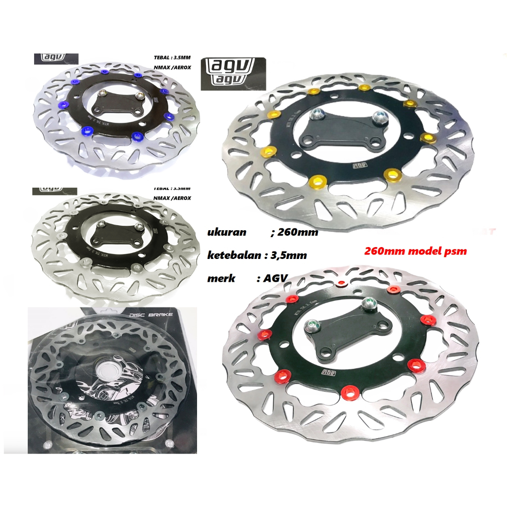 Piringan 260mm aerox new,aerox old,nmax old,nmax new disc cakram front 260