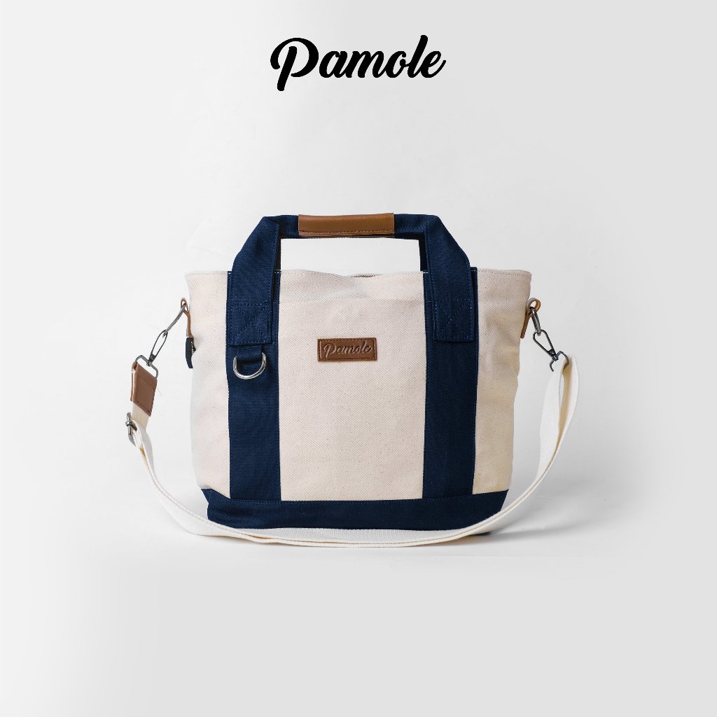 Pamole - Tas Selempang Wanita Bahan Kanvas Penutup Resleting Slingbag Wanita - Kelly Series