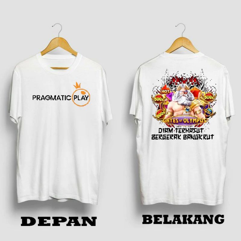 Baju Kaos Distro SLOT Diam Terhasut Bergerak Bangkrut Pria Wanita  /Conbet 30s