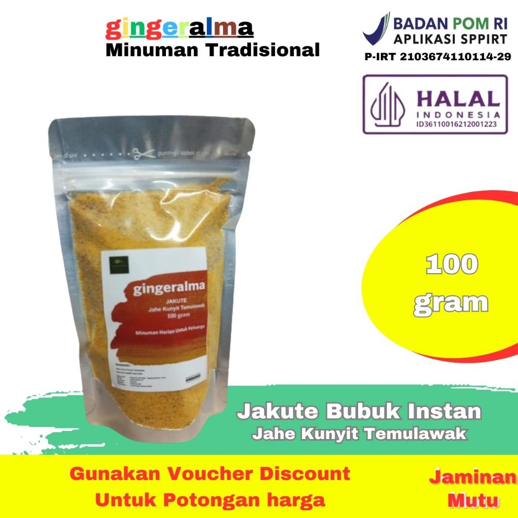 

Jakute Bubuk Instan 100 Gram Gingeralma