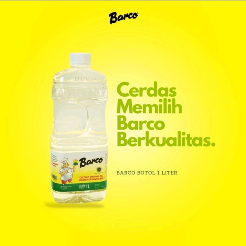 

Barco botol 1 Liter minyak goreng kelapa