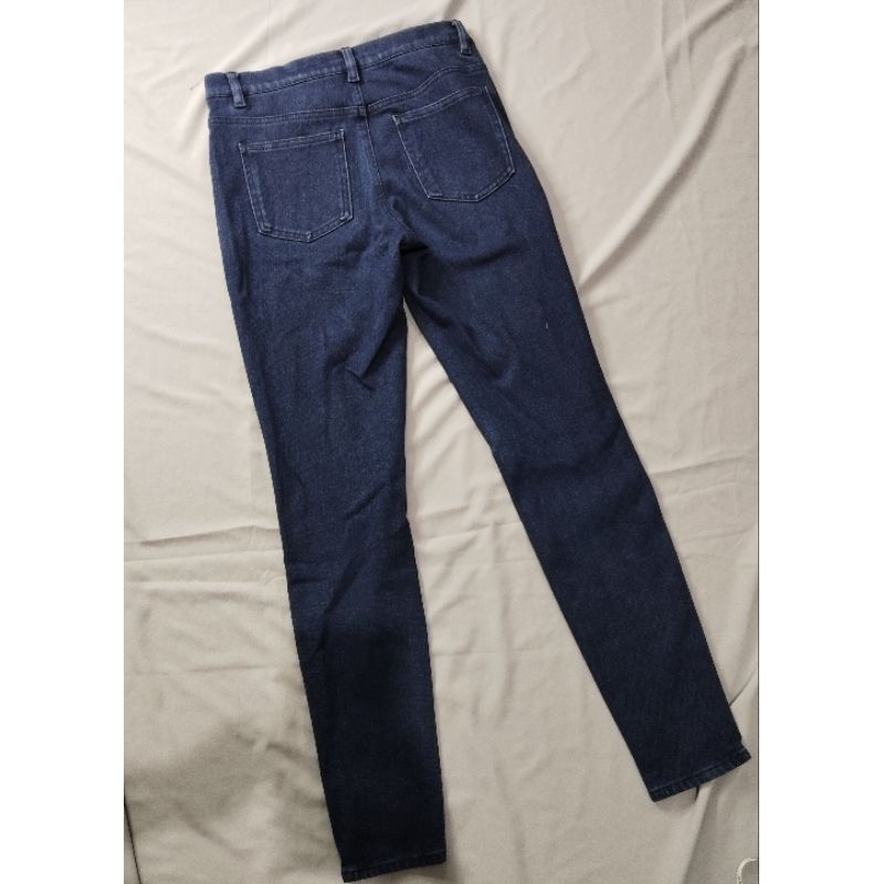 UNIQLO: Celana Panjang Stretch Jeans Denim Wanita NAVY