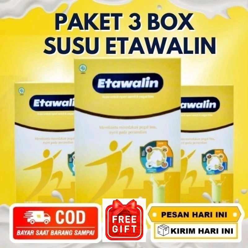 

Etawalin 3 Box - Susu Kambing Etawalin Asli Original Atasi Nyeri Sendi dan Tulang