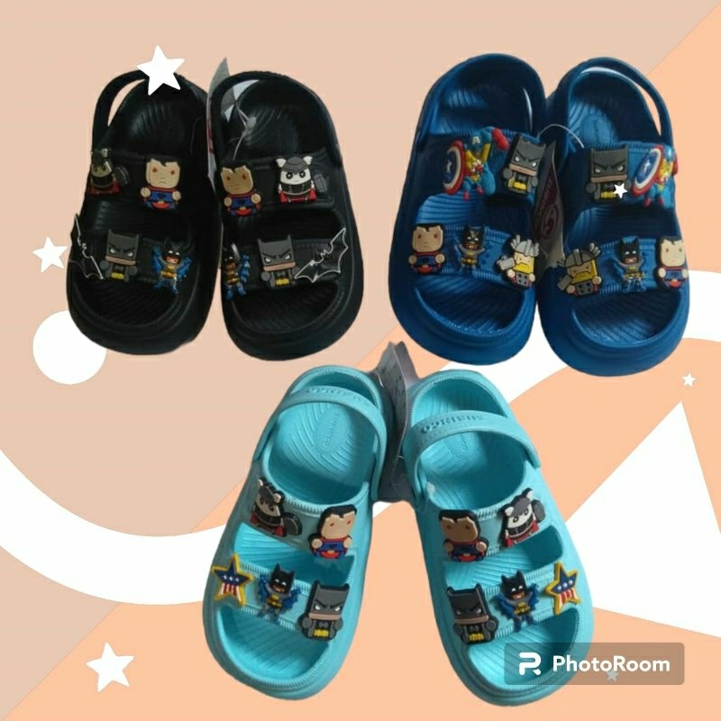 SANDAL ANAK SUPER HERO/NEW SUBINCO TALI BELAKANG NEW SUBINCO