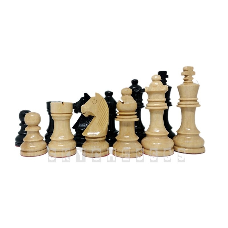 Bidak Catur Kayu Langsep model DGT (Double Menteri)