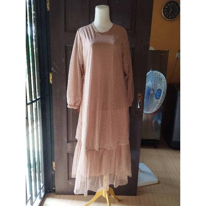 Gamis Midi Brokat Butik Sultan Premium