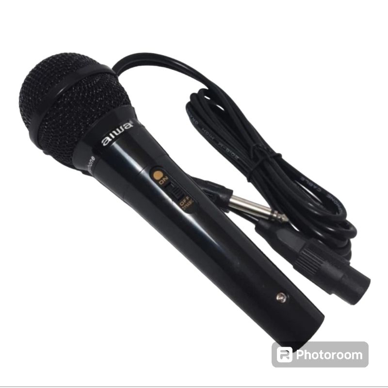 Mic Kabel Aiwa Aw 108 Mikropon Vocal Mikrofon Karaoke