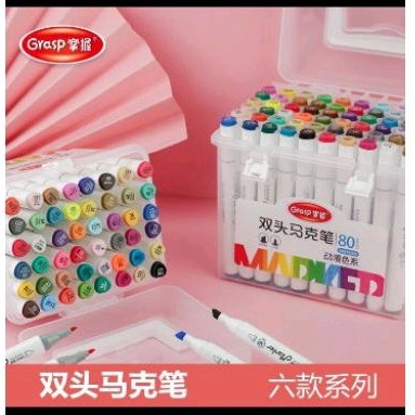 

spidol grasp marker twin 80 warna