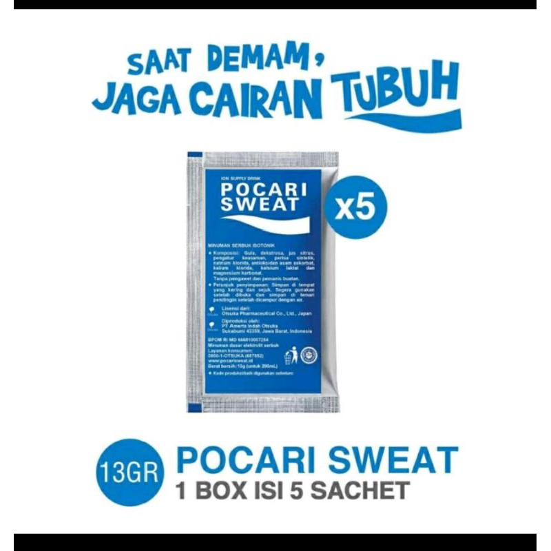 

Pocari sweat sachet 13gr bundle 5 pack