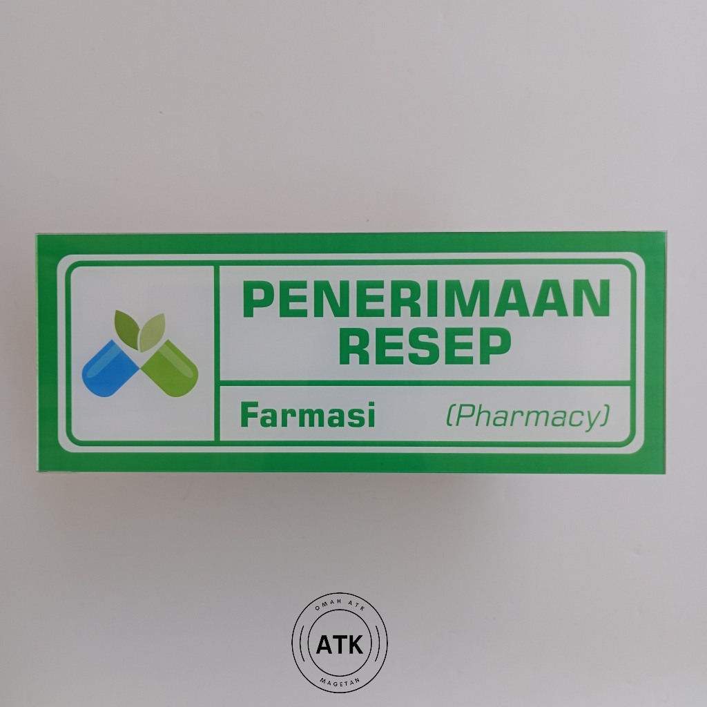 

Akrilik Penerimaan Resep - Farmasi - Pharmascy - Pengambilan Resep