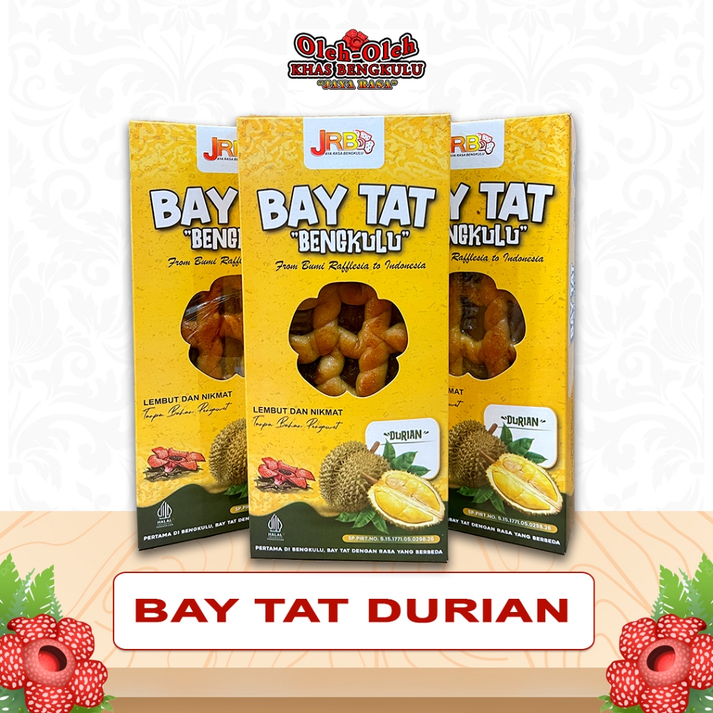 

Bay Tat Durian / Bay Tat Bengkulu / Kue Durian / Oleh Oleh Bengkulu / Jaya Rasa