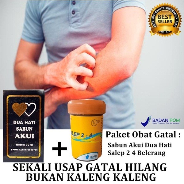 Paket obat gatal kulit sabun akui & salep 2 4 belerang ampuh  Membunuh Bakteri ORIGINAL