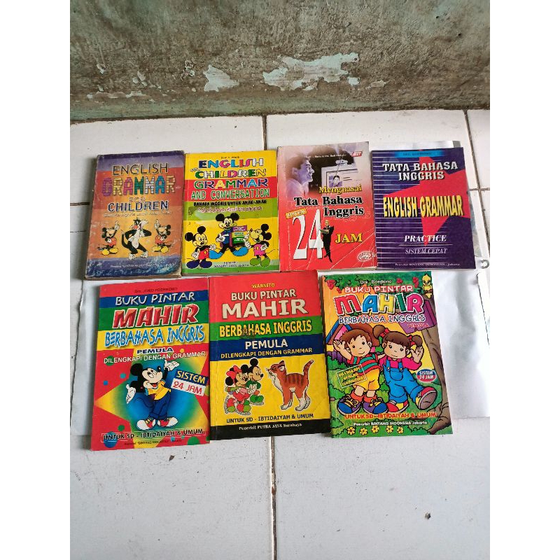 ENGLISH GRAMMAR FOR CHILDREN, ENGLISH FOR CHILDREN GRAMMAR AND CONVERSATION, MENGUASAI TATA BAHASA I
