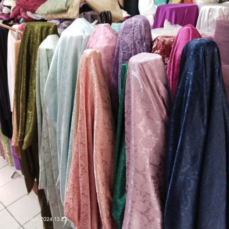 HARGA/0,5 M - KAIN JAGUARD - KAIN JAGUARD EMBOSS TIMBUL - BAHAN JAGUARD PREMIUM  BAHAN JAGUAR TIMBUL