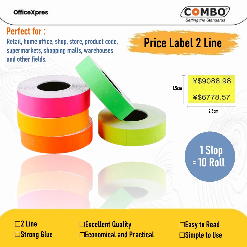 

Label Harga 2 Baris / Price Label 2 Line Warna / Isi Label Tembakan Warna Combo