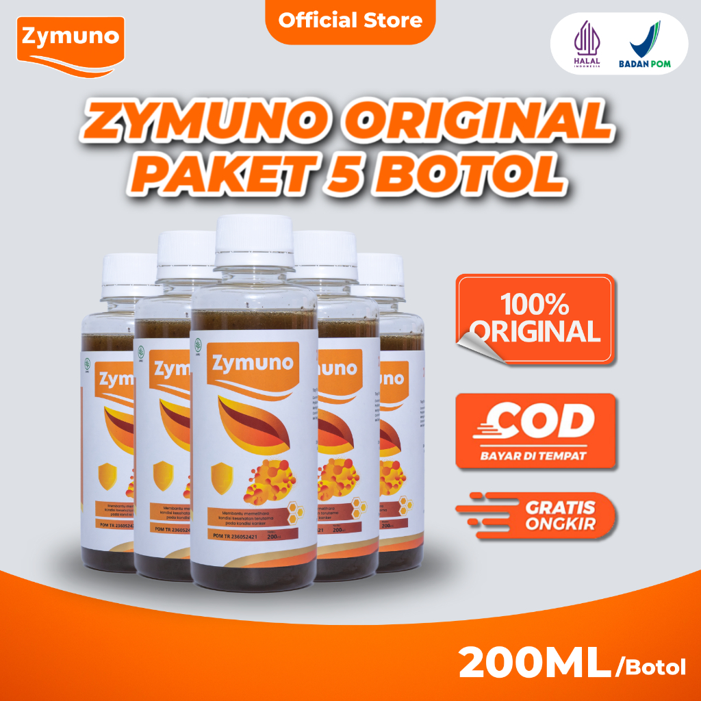 Zymuno Madu Herbal Asli Original Paket 5 Botol