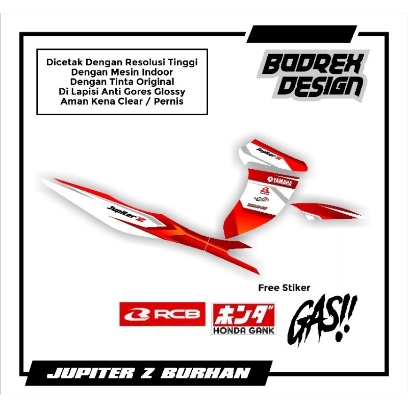 STRIPING VARIASI JUPITER Z / STRIPING COSTOM JUPITER Z