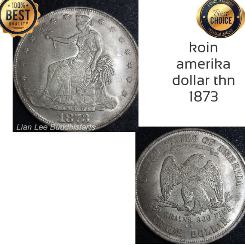 koin kuno amerika liberty tahun 1873