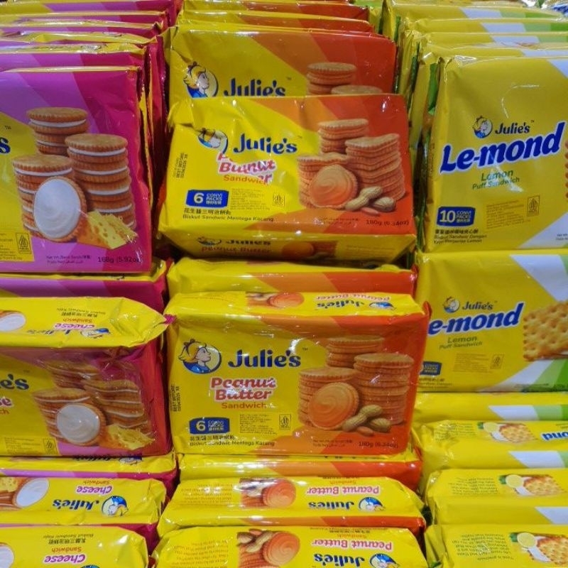 

Julie's peanut butter / Cheese / Lemon 180gr Expired 20 desember 2025