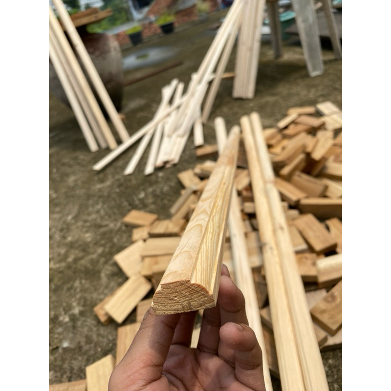 Lis profile | Wall moulding jati belanda panjang 200cm / 120cm