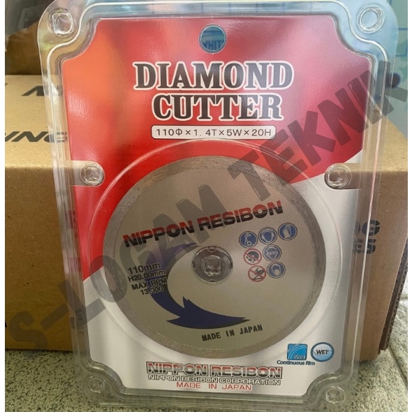 Mata Pisau Potong Keramik Basah 4" NIPPON RESIBON / Diamond Wheel Wet