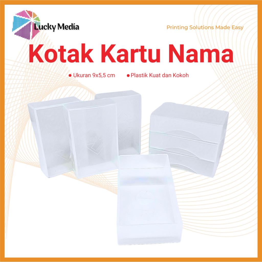 

Box Kartu Nama Plastik Transparan Tebal Kotak Kartu Nama Visiting Card Name Card Plastic Box