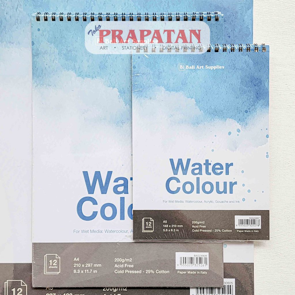 

Bali Art Spiral Watercolor Book BAS23060 | Buku Cat Air