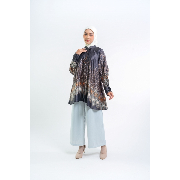 Elzatta Tunik Motif Wanita / Tunik Lipit Al-Bukhari / Sarimbit Elzatta 2024