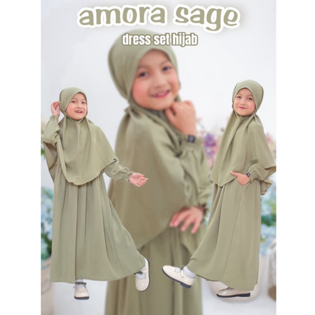GAMIS SYARI ANAK AMORA FASHION KIDS MURAH TERBARU PAKAIAN MUSLIM