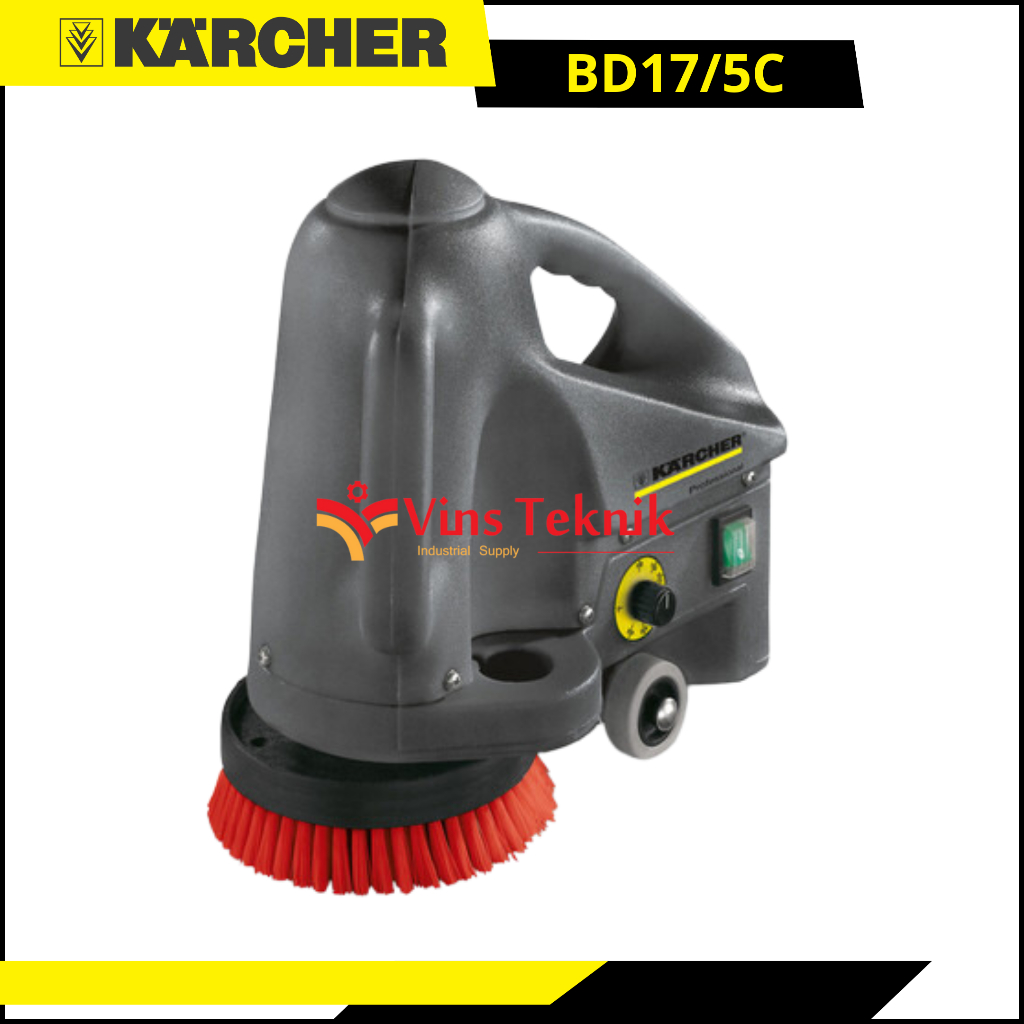 Karcher BD 17|5 C Scrubber Pembersih Lantai Tangan Anthracite, 3.5L Tangki Bersih