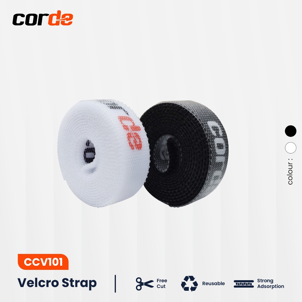 Cable Ties CORDE Organizer Velcro Strap Pengikat Kabel Perekat Kabel Klip Kabel