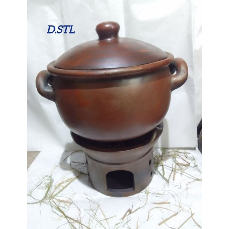 PANCI BESAR 30cm SET ANGLO GERABAH TANAH LIAT