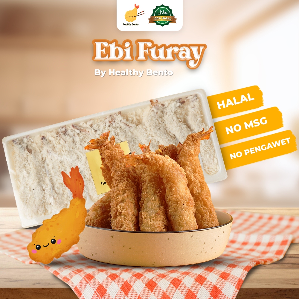 

Ebi Furai - Udang Tempura - HEALTHY BENTO - isi 12 - FREE ice gel & bubblewrap - Lauk anak praktis - Frozen Food HALAL, Non MSG, TANPA PENGAWET