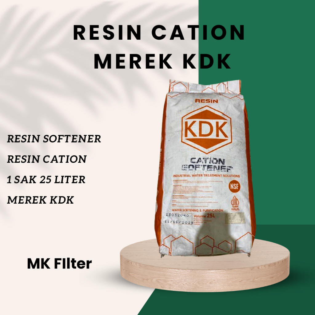 Resin Cation Softener - Resin Softener Merek KDK - 25 Liter