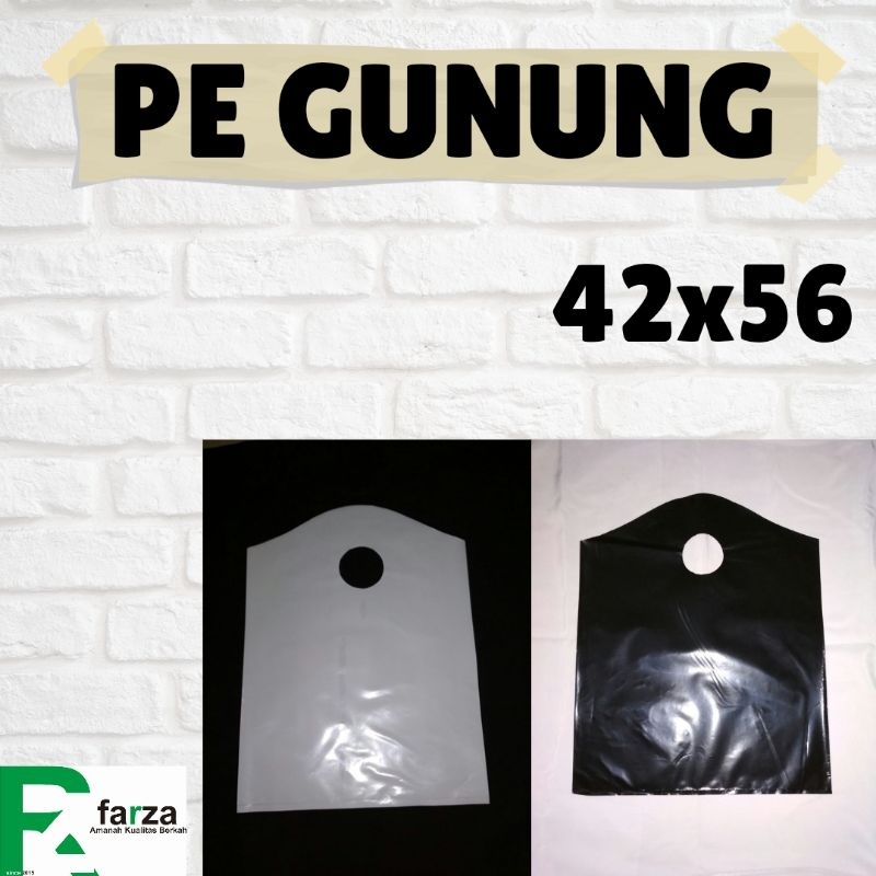 

Shopping Bag Online Shop 42 x 56 cm Tas Plastik Gunung PE Kantong pond Mengkilat bisa di Sablon