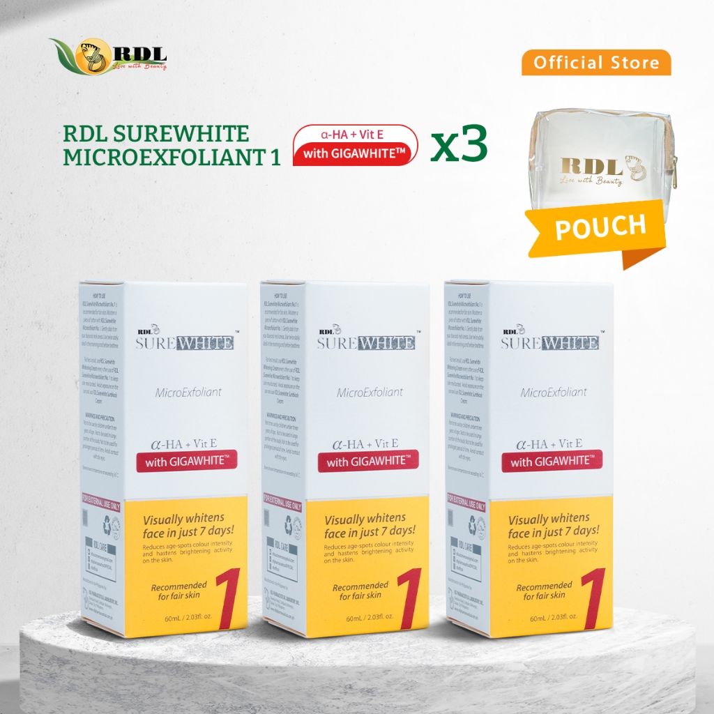 SScntx- Toner Wajah 3PCS RDL Surewhite Hilangkan Bruntusan JerawatKulitKusam