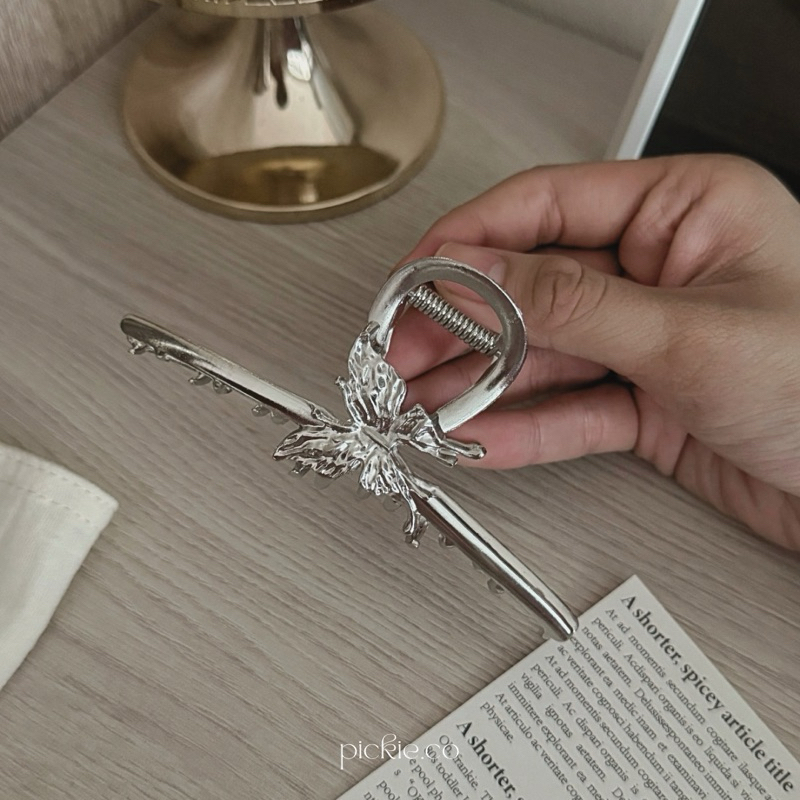 Pickie - yu na bi hairclaw | jedai | jepit rambut kupu-kupu | hair claw clips