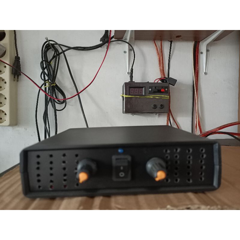 Rakitan Power Amplifier Stereo Mini 2x100 Watt